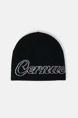 Cernucci Intarsia Beanie-Mütze - Schwarz