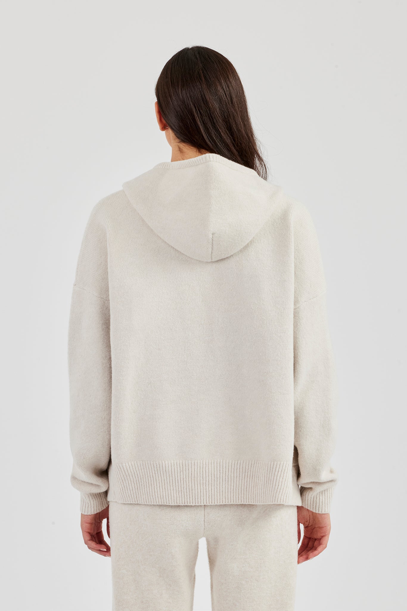 Hooded Zip Through Knitted Jumper | Womens Knitwear | Shop