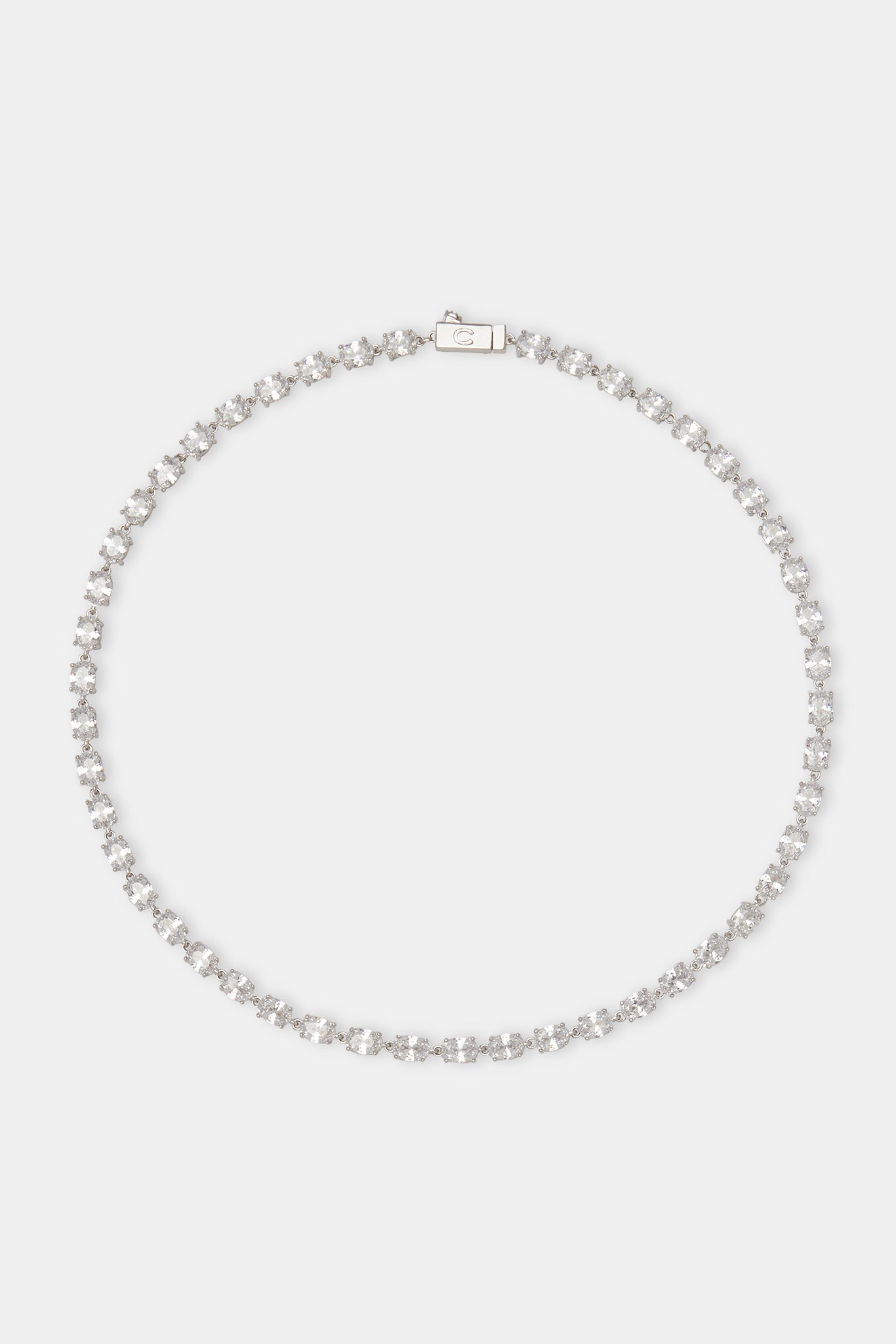 Oval CZ Tennis Chain - 6mm
