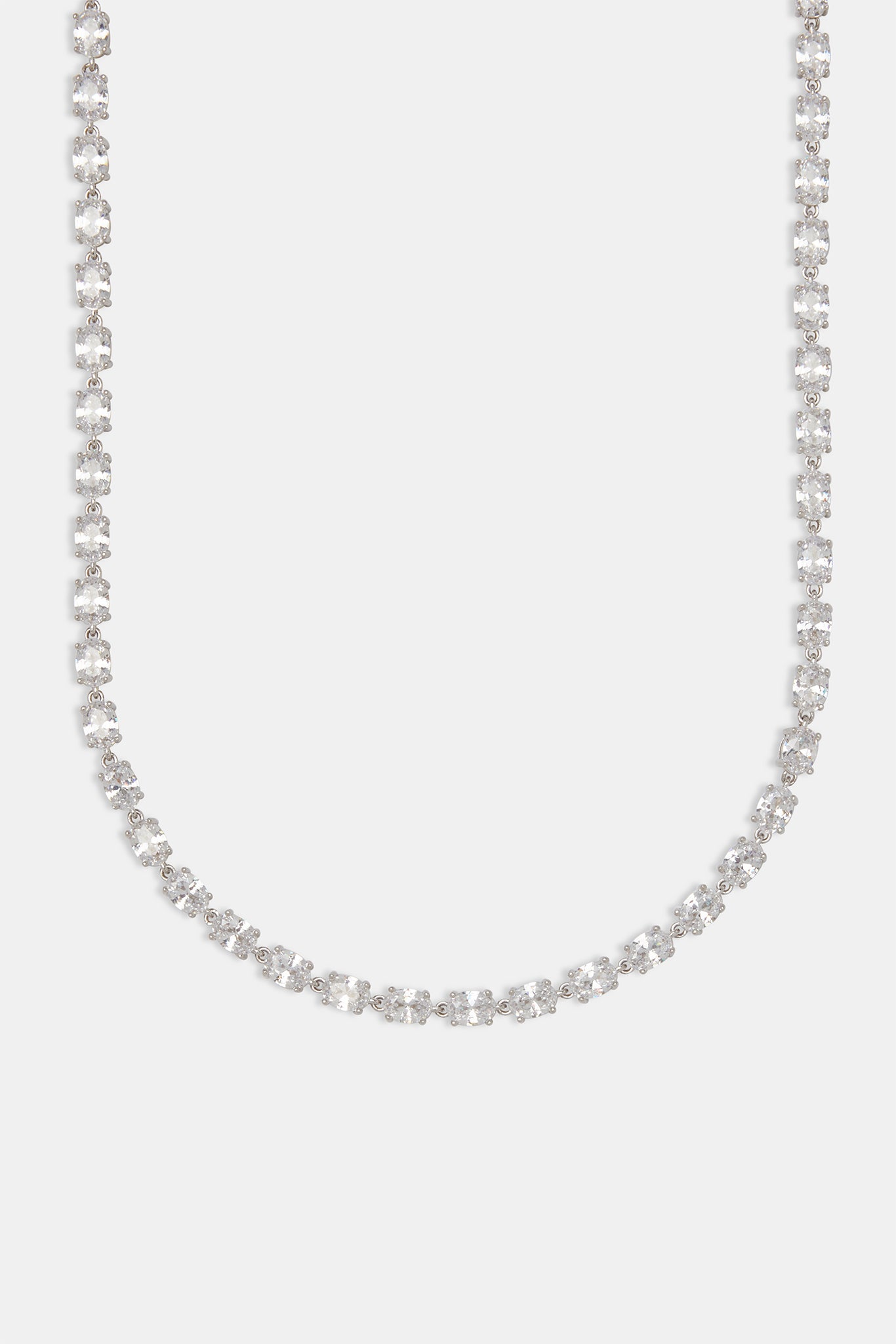 Oval CZ Tennis Chain - 6mm
