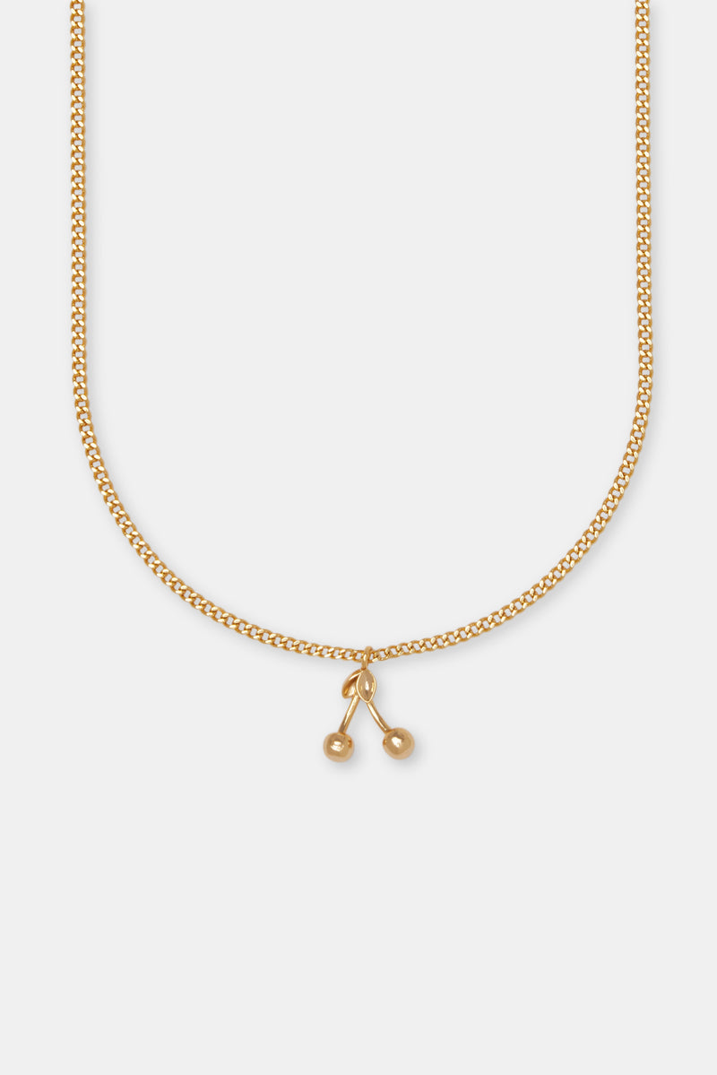 Polished Cherry Pendant Necklace