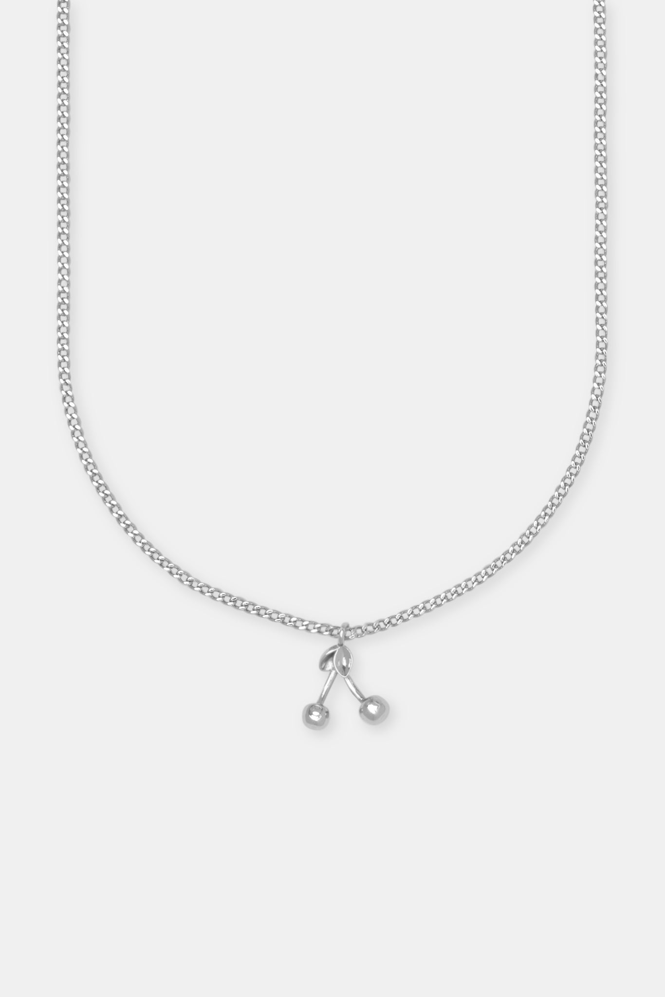 Halskette mit Anhänger „Polished Cherry“ – Weiß