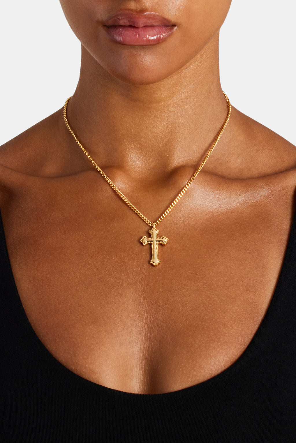Polished Cross Necklace | Womens Necklaces | Shop Pendant/Motif Necklaces at CERNUCCI.COM – Cernucci