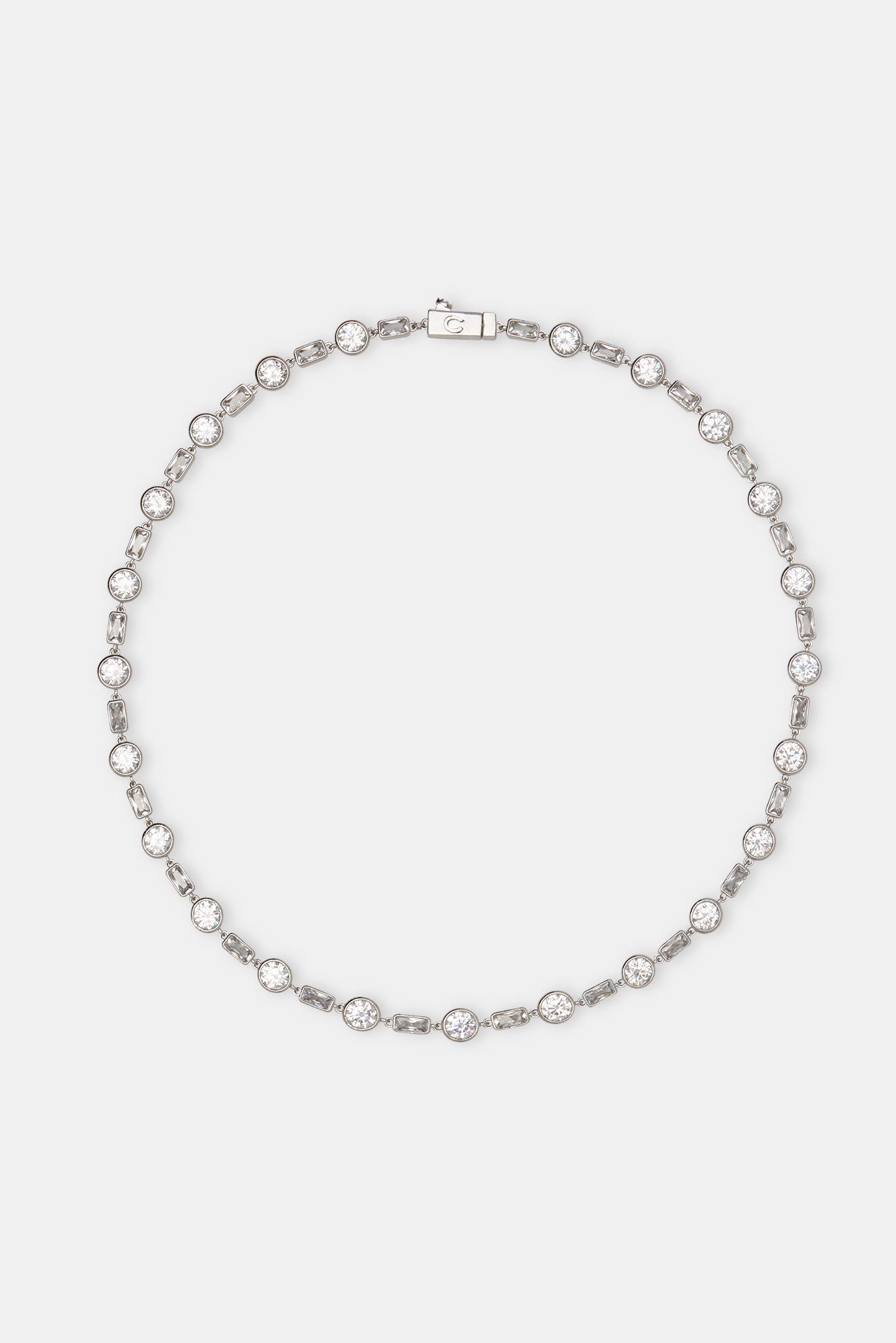 Tenniskette mit runden und rechteckigen Steinen, 6 mm