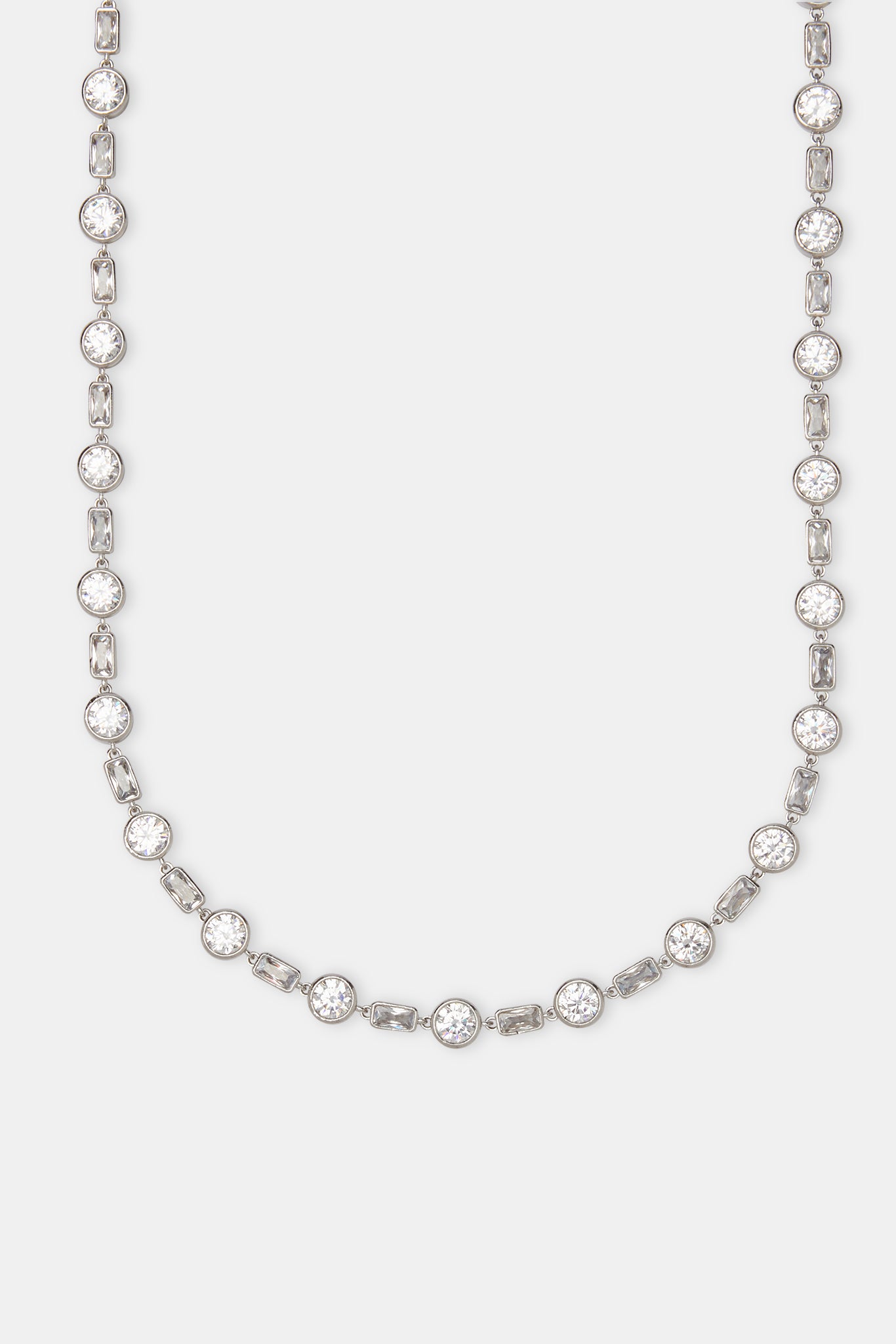 Tenniskette mit runden und rechteckigen Steinen, 6 mm