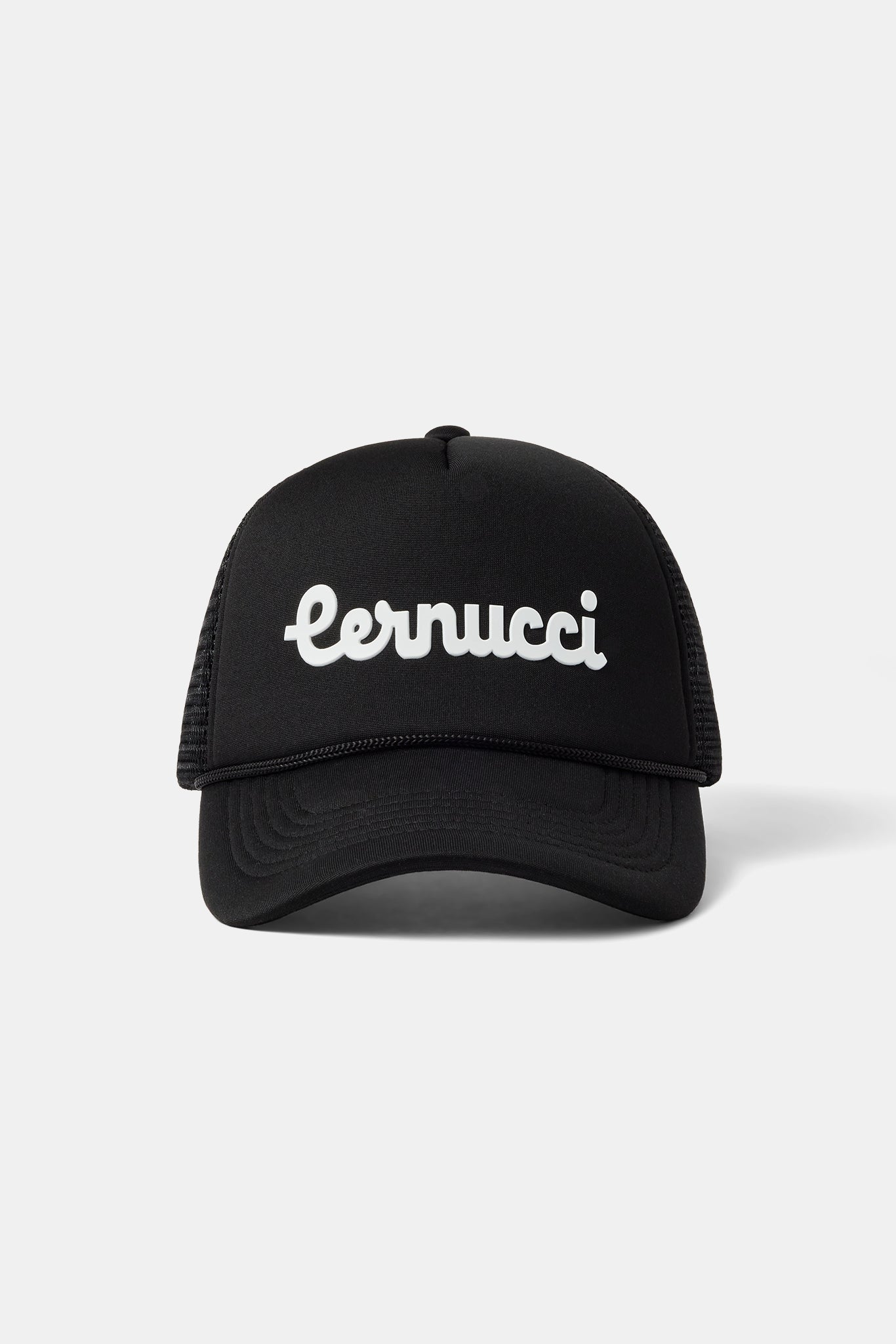 Cernucci Script Mesh Trucker - Schwarz