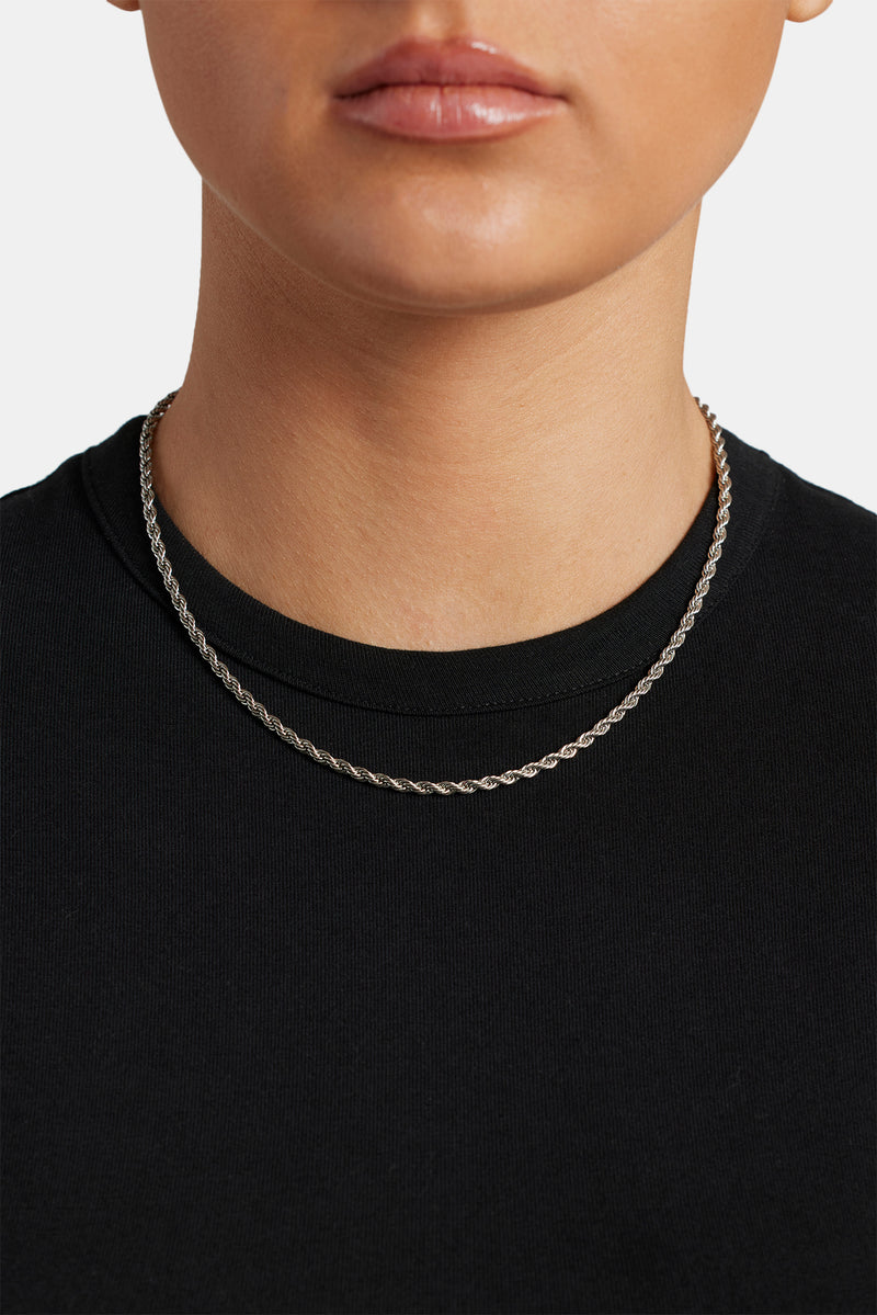 3m Rope Chain Womens Sterling Silver 3mm Rope Chain | Womens Chains | Shop Rope ...