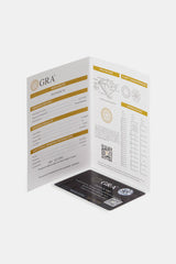 Moissanit-Ring &amp; Huggie-Geschenkset – Weiß