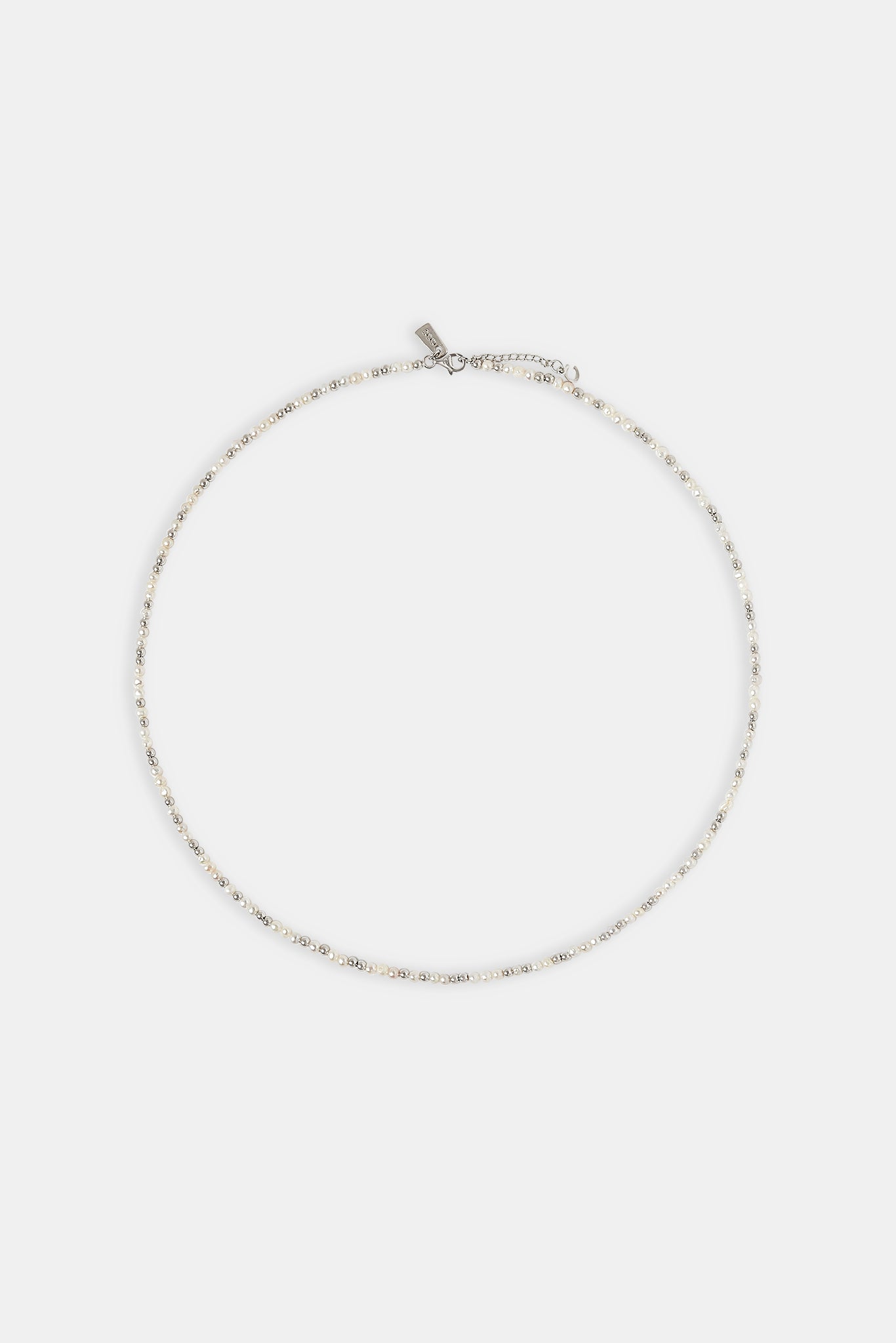 Halskette aus gemischten Süßwasserperlen und Perlen – 3 mm