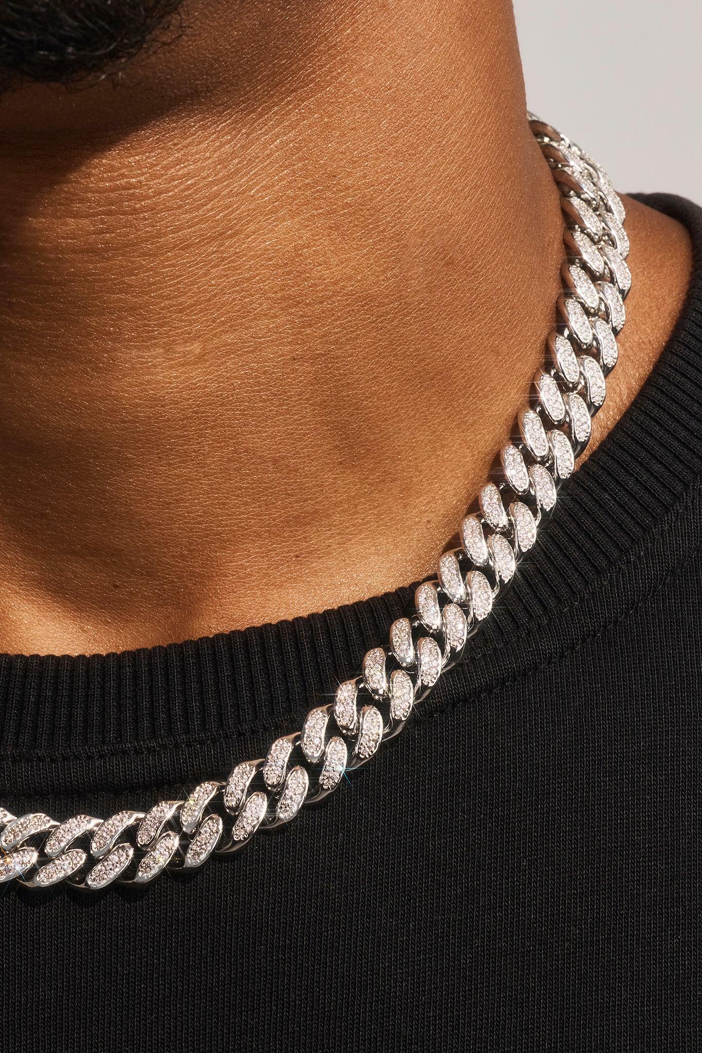 Iced Cuban Chain - 12mm - White – Cernucci