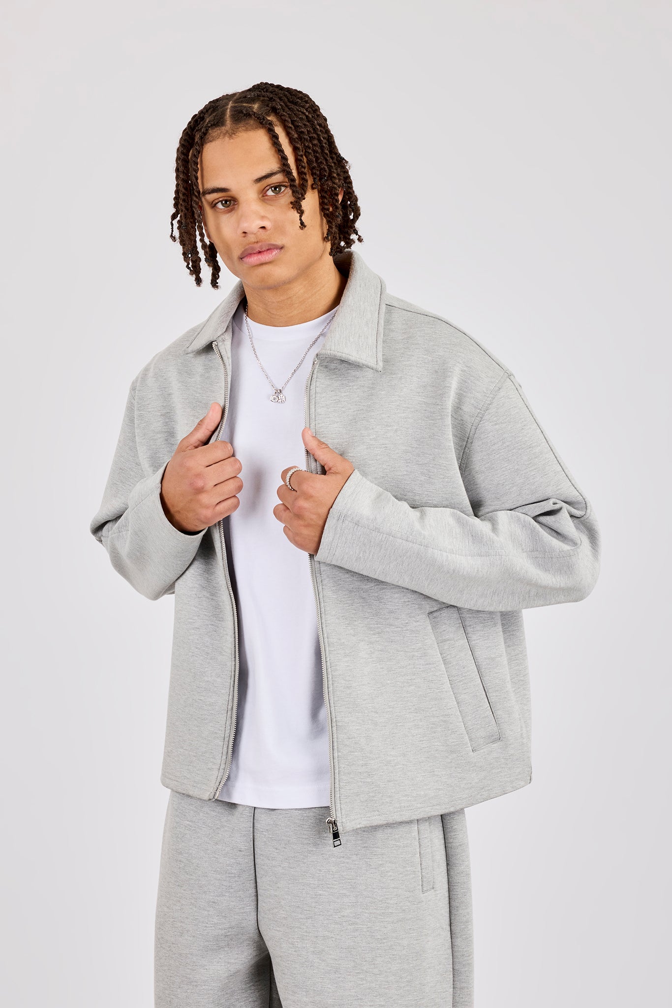 Scuba Harrington Jacket - Grey | Mens Outerwear | Shop Jackets at