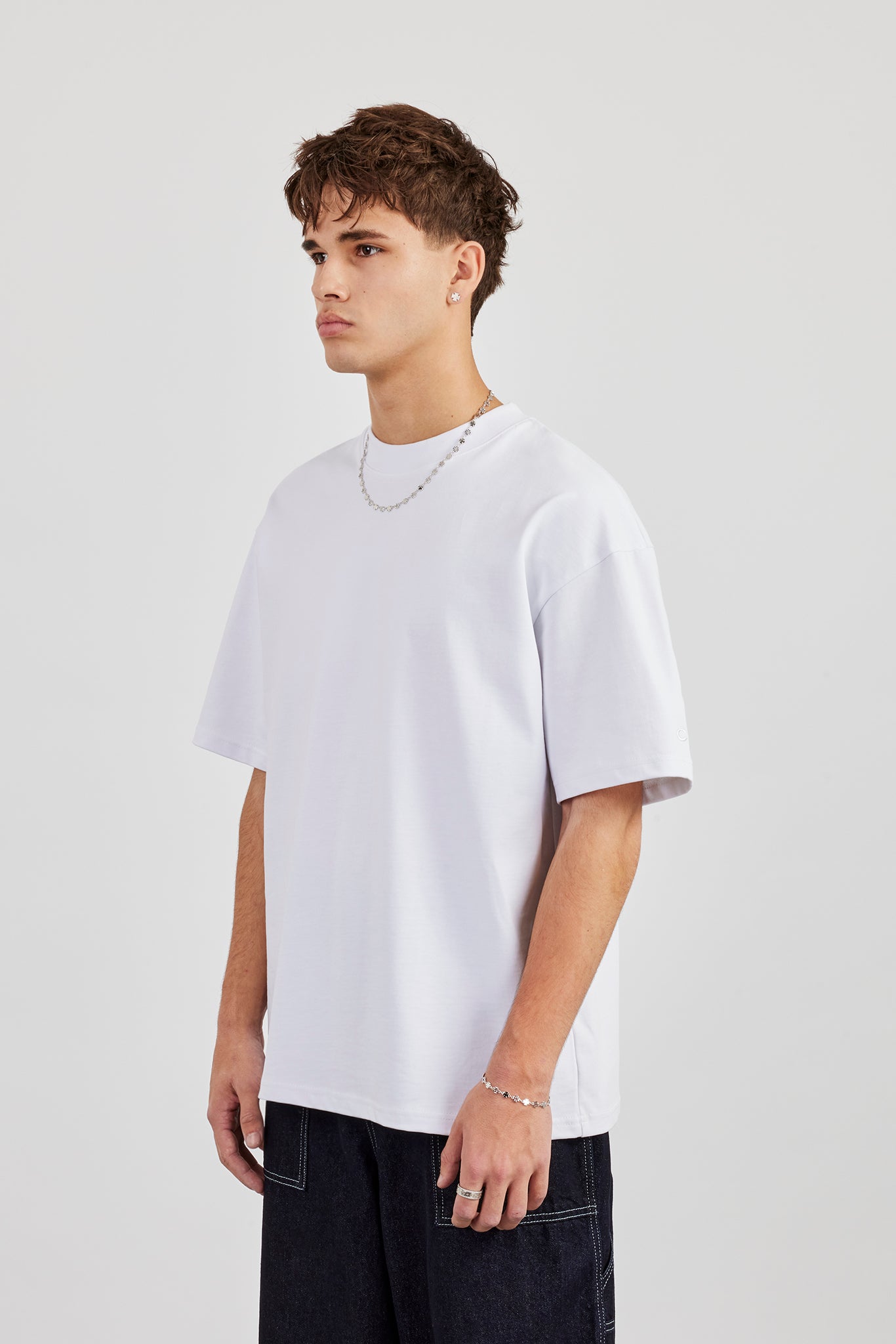 Cernucci Oversize-T-Shirt - Weiß