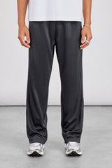 Mens Relaxed Poly Smooth Taping Track Pant - Charcoal