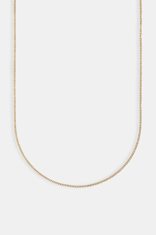 Mikro-Kubanische Kette – 1,5 mm – Gold