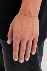 Mikro-kubanisches Armband – 1,5 mm – Gold