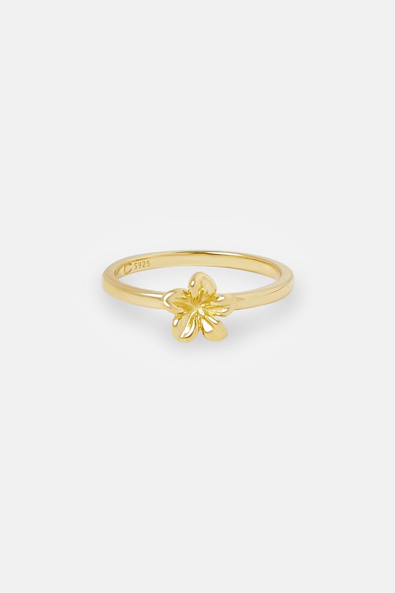 Polished Flower Ring - 12mm