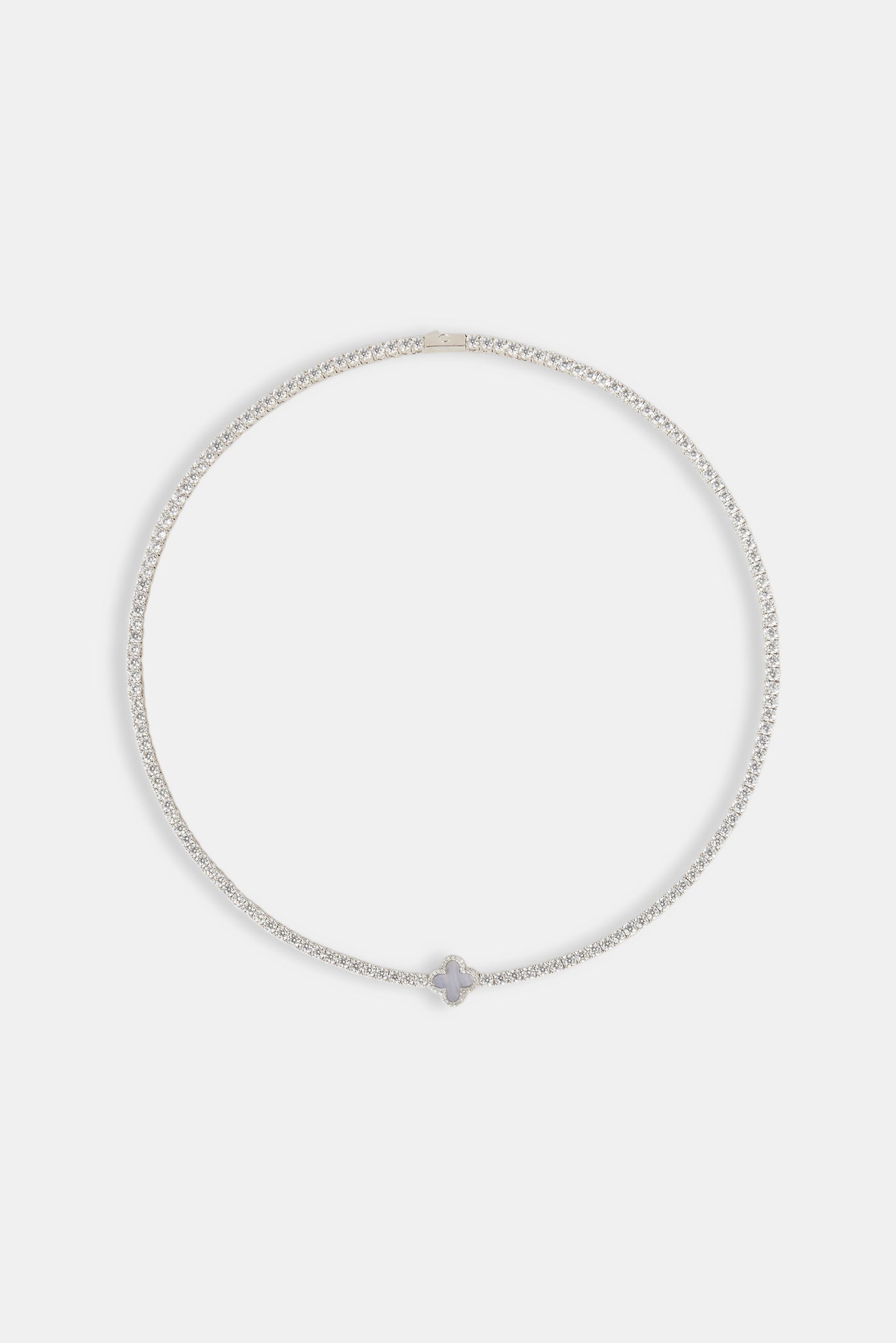 3 mm Motiv Lila Achat Tenniskette - Weiß