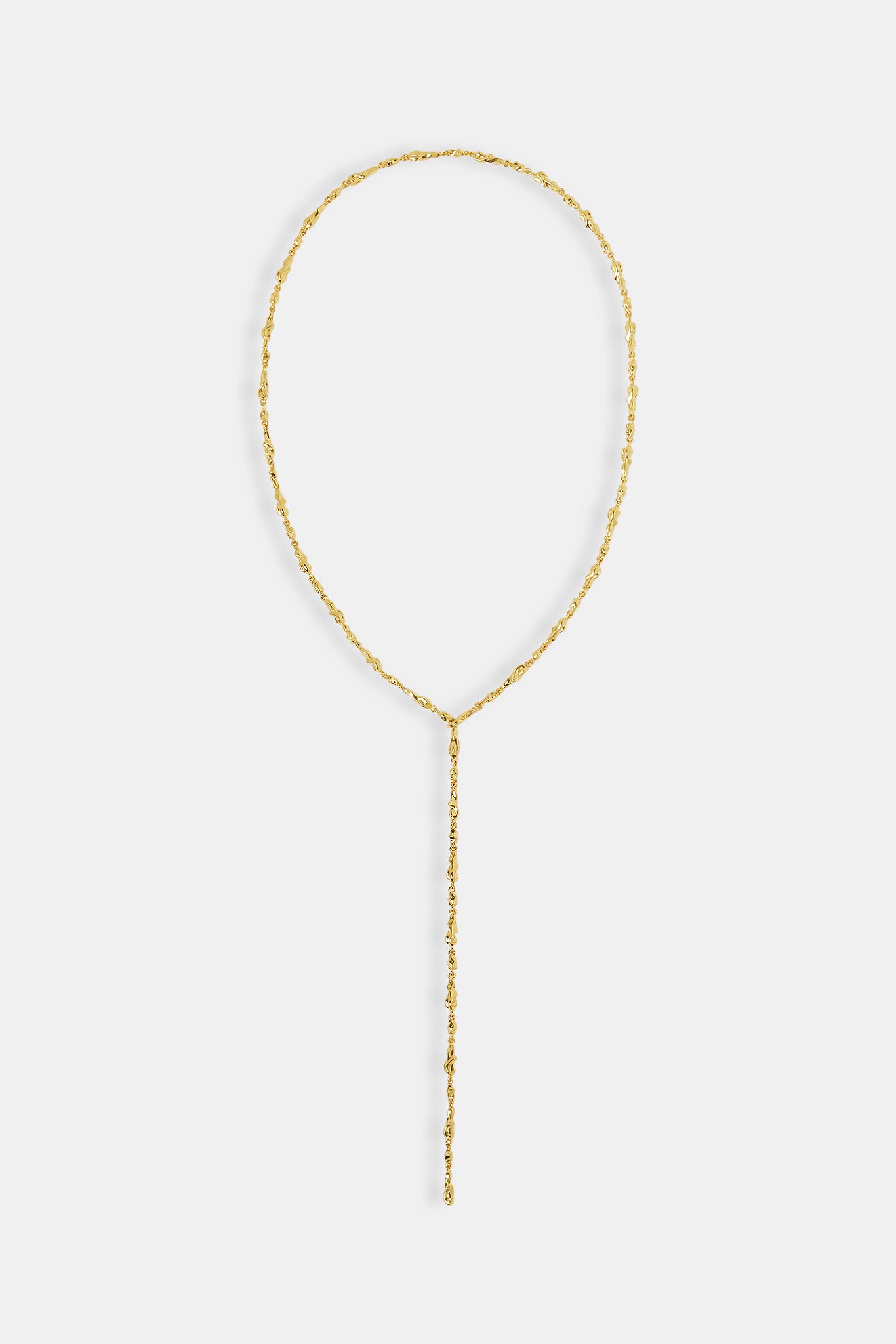 Cluster Drop Necklace - 4mm - Gold