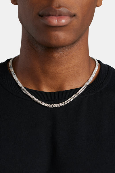 Iced Out Prong Chain 【5mm】 5mm Iced Prong Cuban Chain – Cernucci
