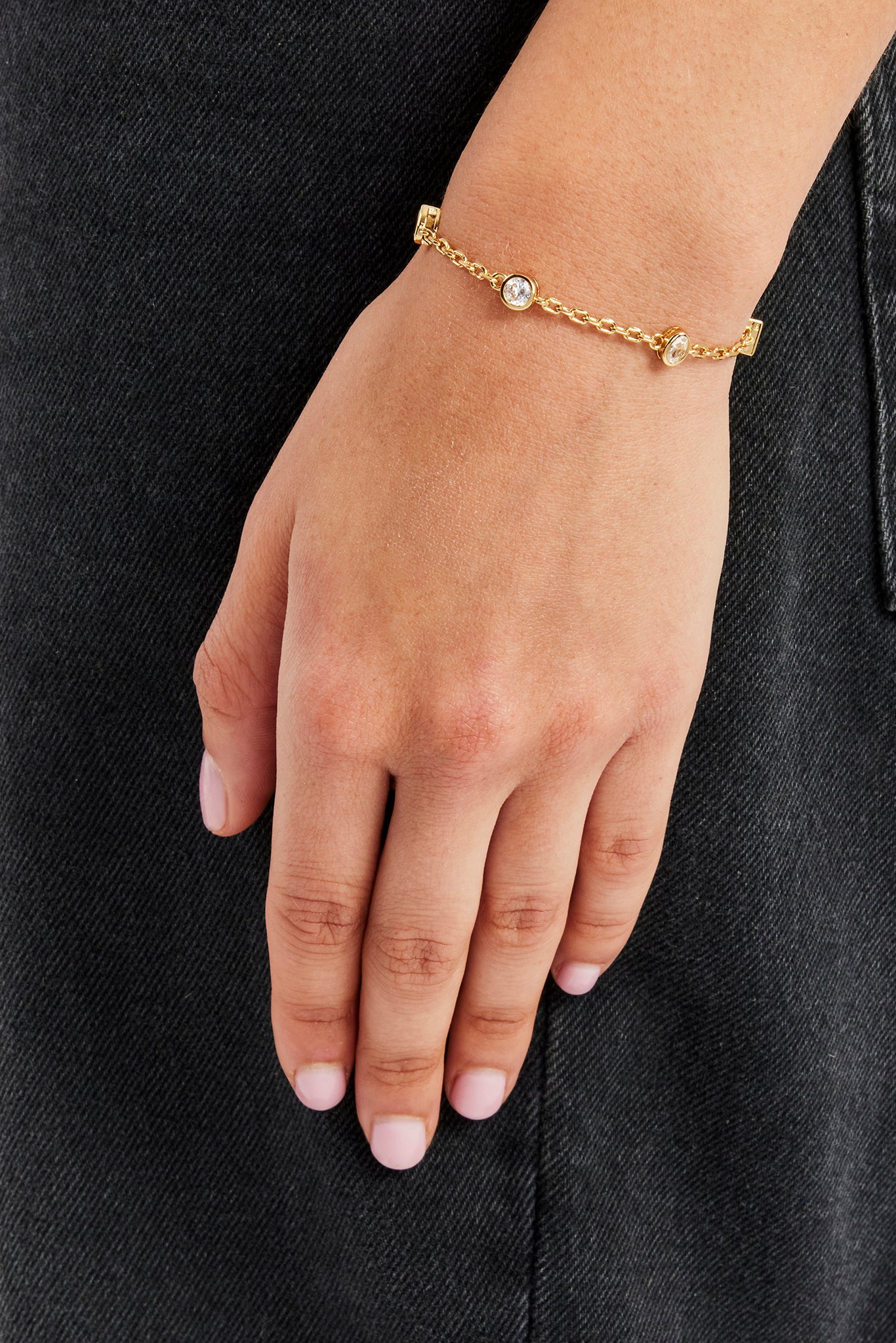 Clear Multi Stone Bracelet - 6mm