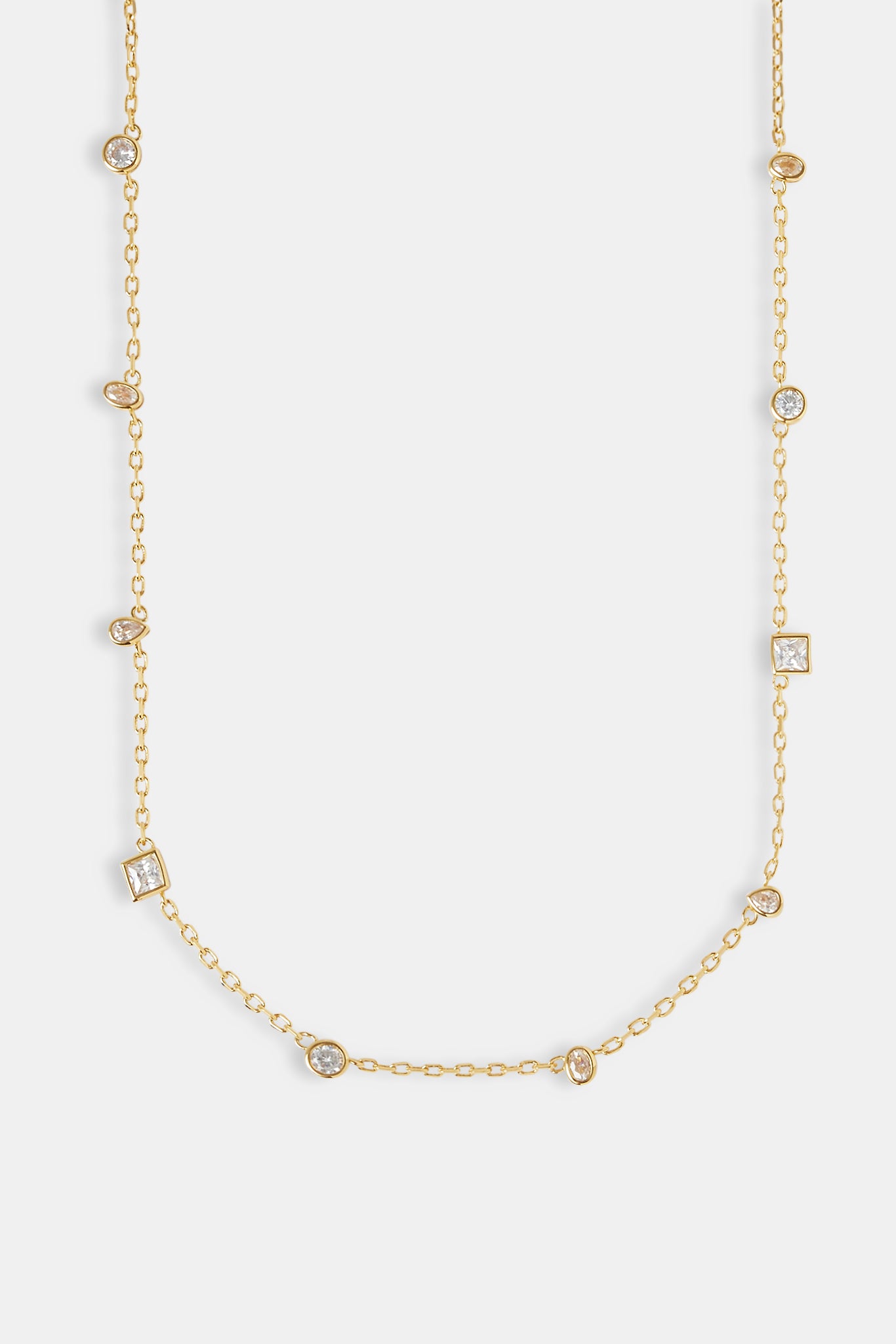 Clear Multi Stone Chain - 6mm