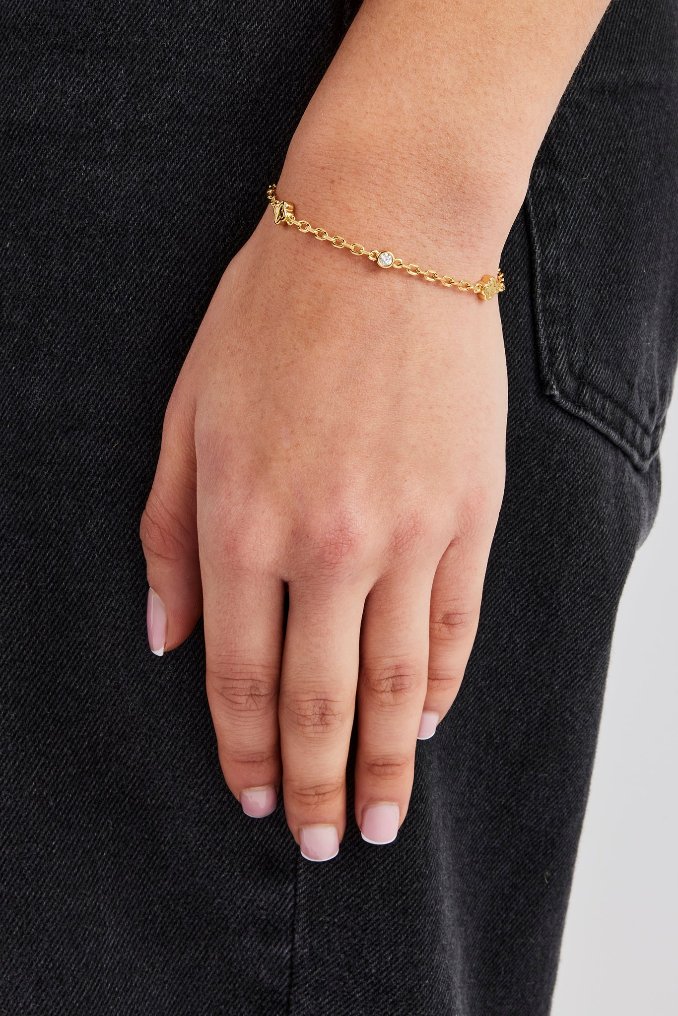 Multi Motif and Gemstone Bracelet - 6mm