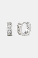 Moissanite Huggie Earrings