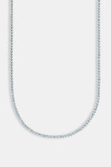 Iced Blue Tennis Chain - 3mm