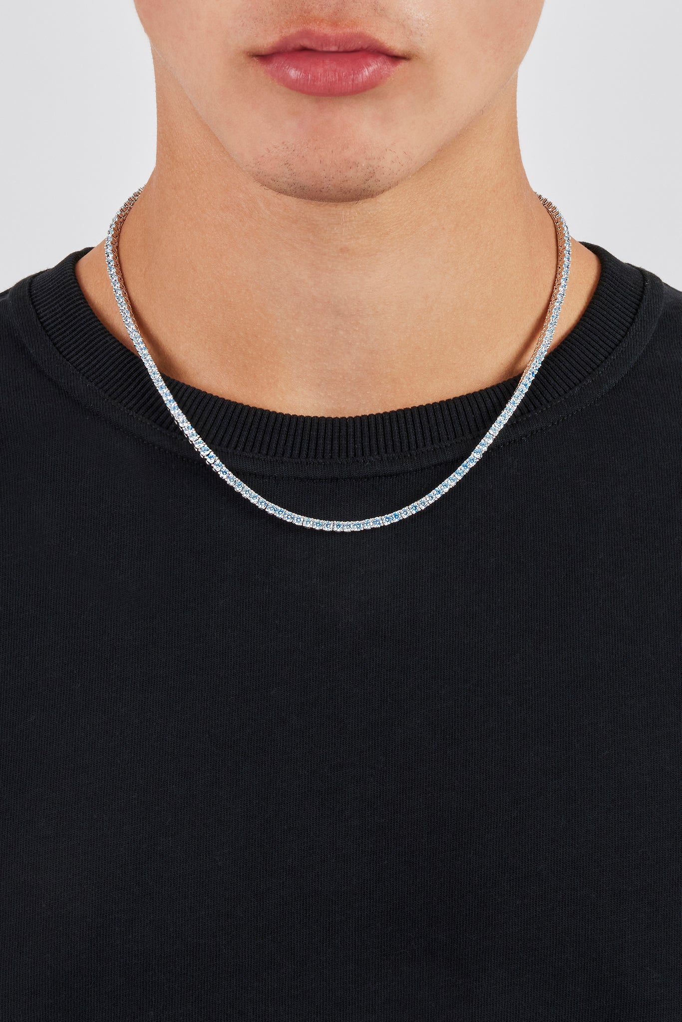 Eisblaue Tenniskette – 3 mm