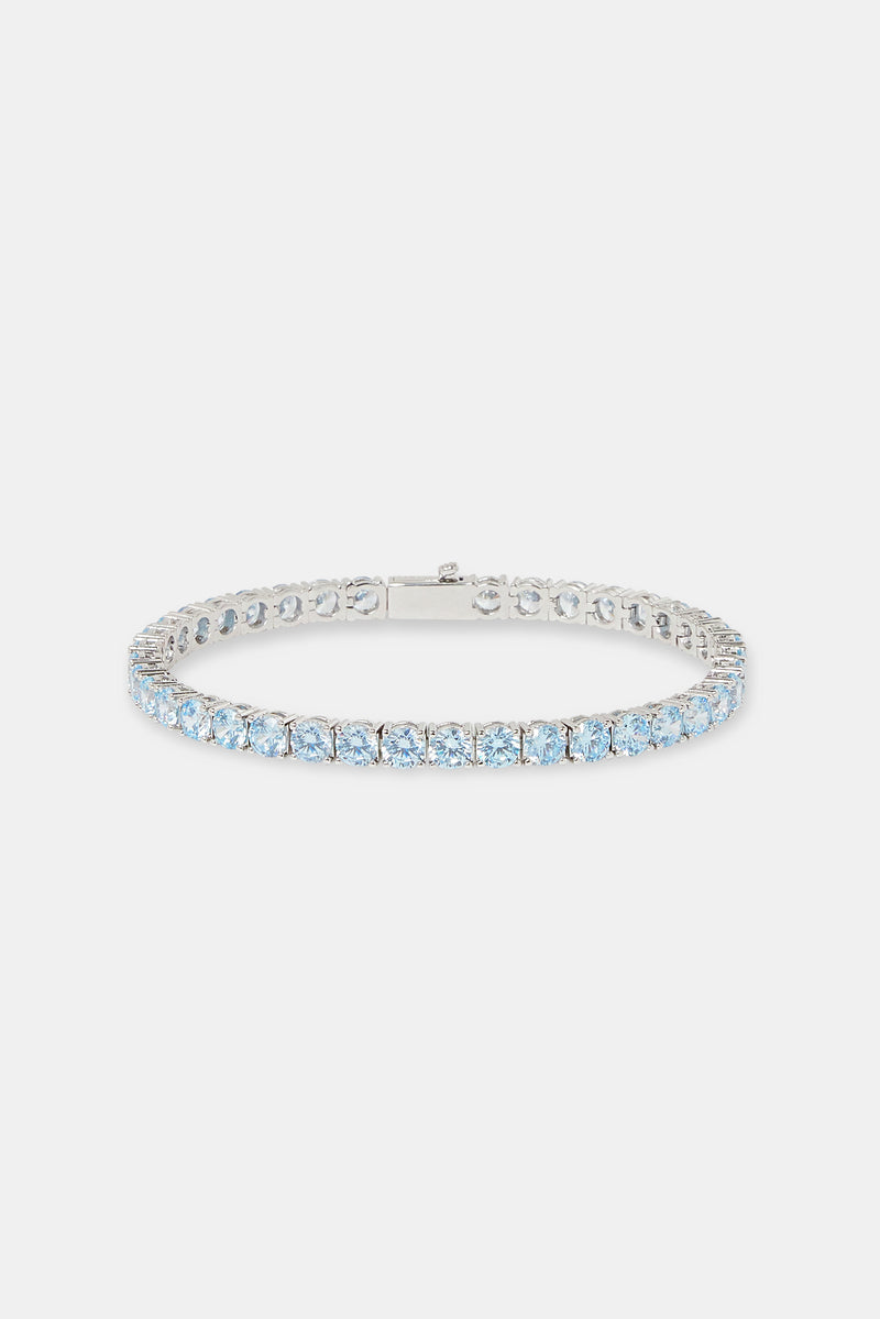 Light Blue Tennis Bracelet - 5mm