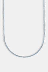 Hellblaue Mikro-Tenniskette – 2,5 mm