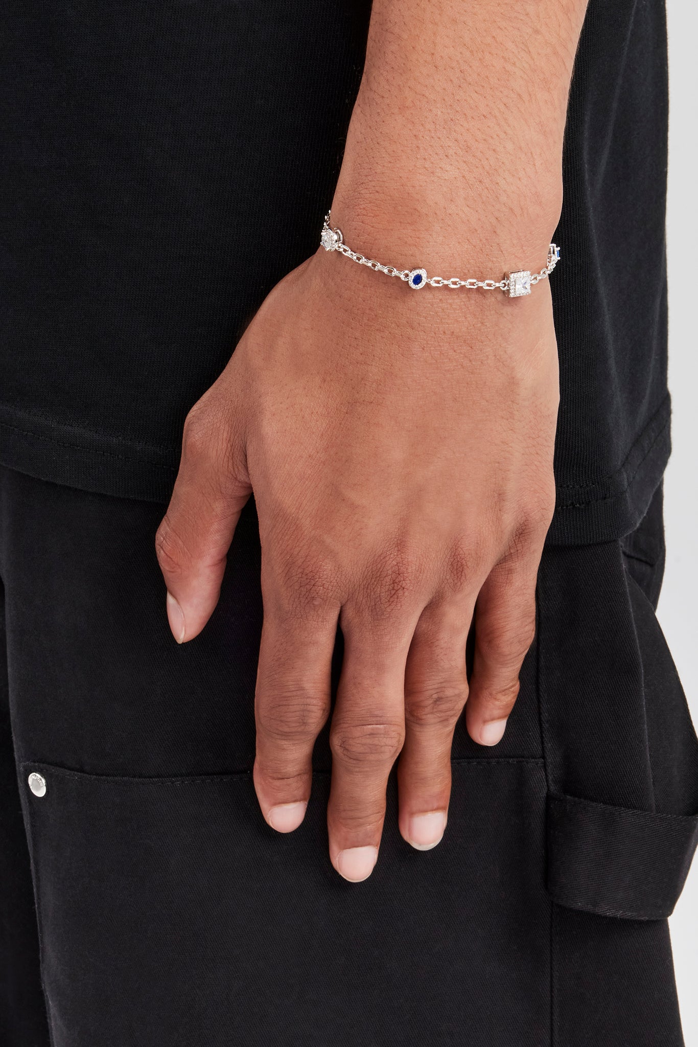 Blue Lapis & Gemstone Rolo Bracelet - 6mm