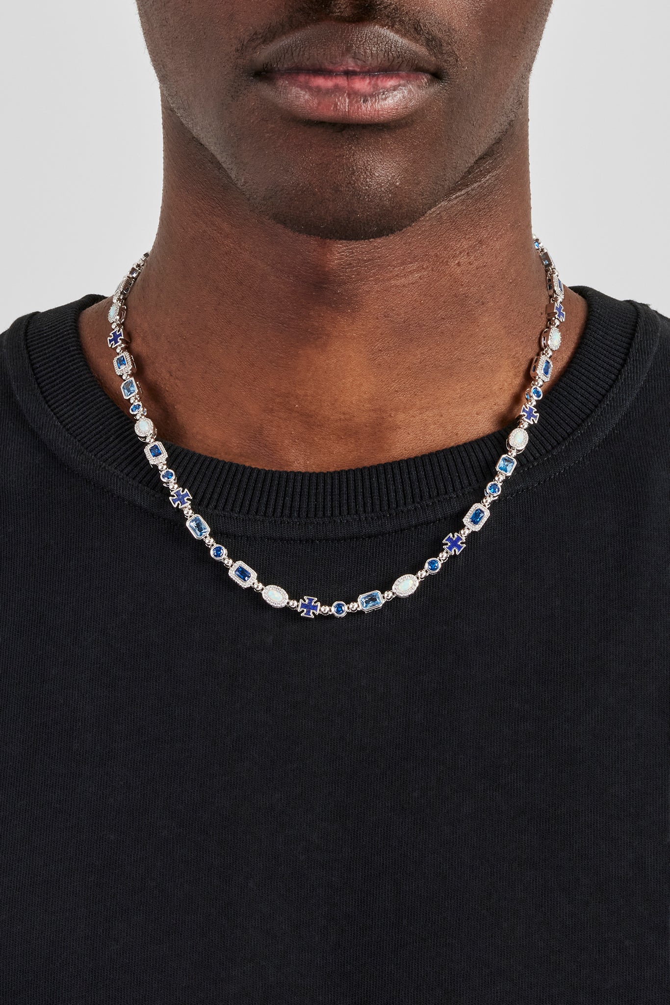 Blue Lapis Multi Gemstone Chain - 8mm | Mens Chains | Shop Multi ...