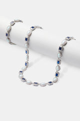 Opal & Blue Gemstone Chain & Bracelet - 10mm