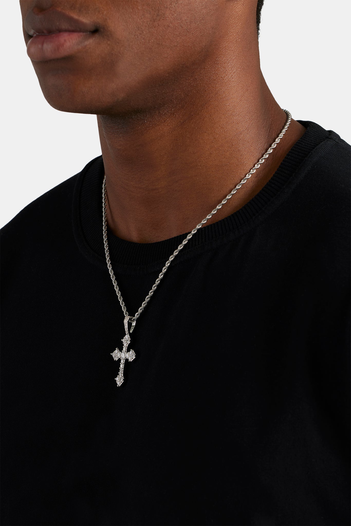 Iced Celtic Cross Pendant - 35mm