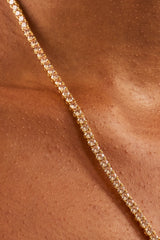 Champagne Tennis Chain - 3mm - Gold