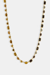 Chocolate Heart Multi Gemstone Chain - 6mm