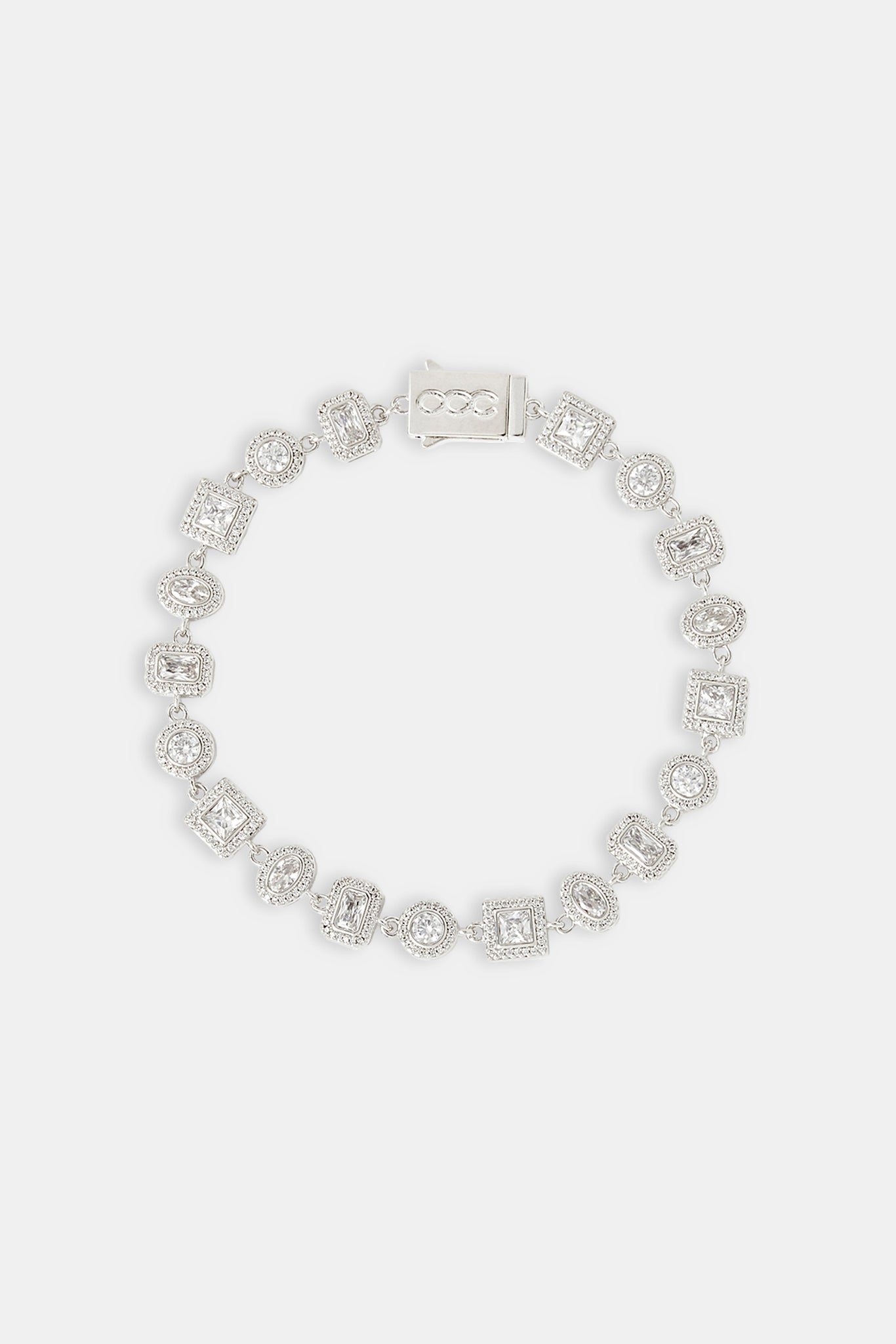 Klares Cluster-Armband mit gemischten Formen – 6 mm