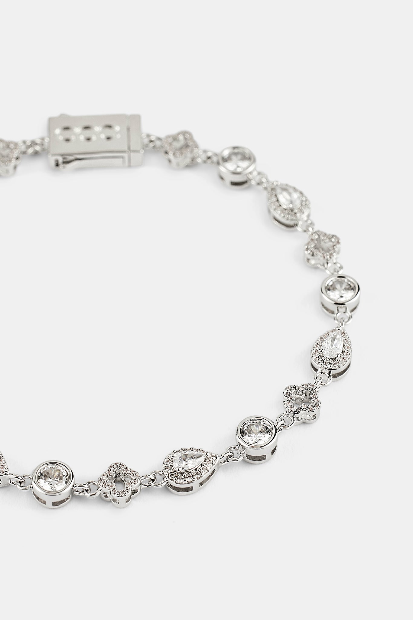 Armband mit Motiv und klarem Edelstein – 6 mm