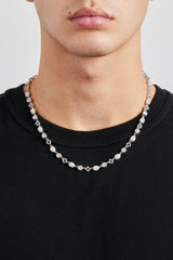 Motivkette mit klarem Edelstein – 6 mm