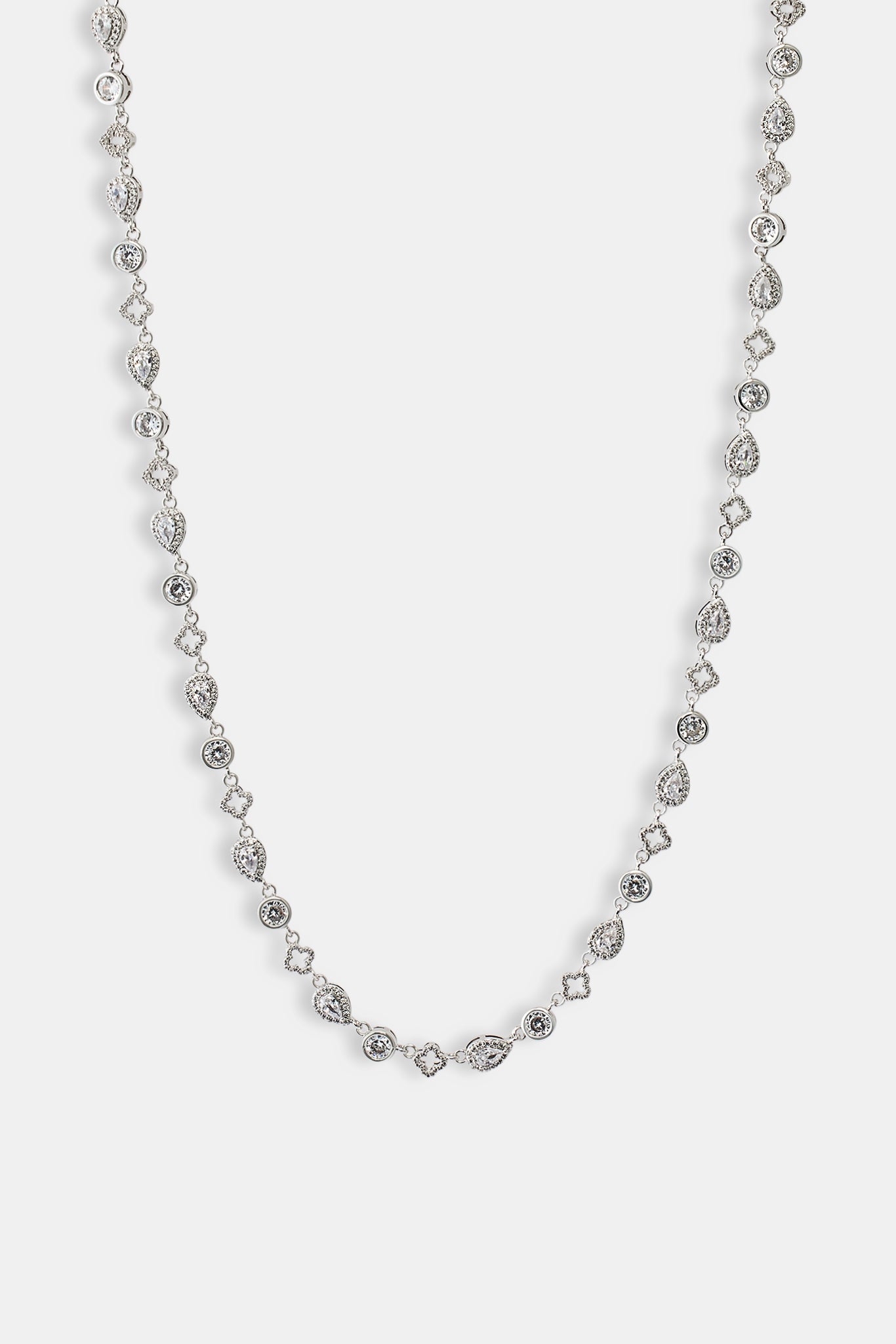 Motivkette mit klarem Edelstein – 6 mm