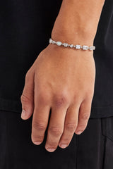 Clear Micro Multi Gemstone & Opal Bracelet - 6mm