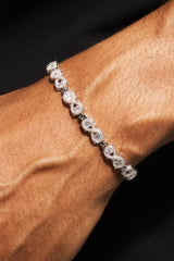 Cluster Infinity Bracelet - 6mm - White