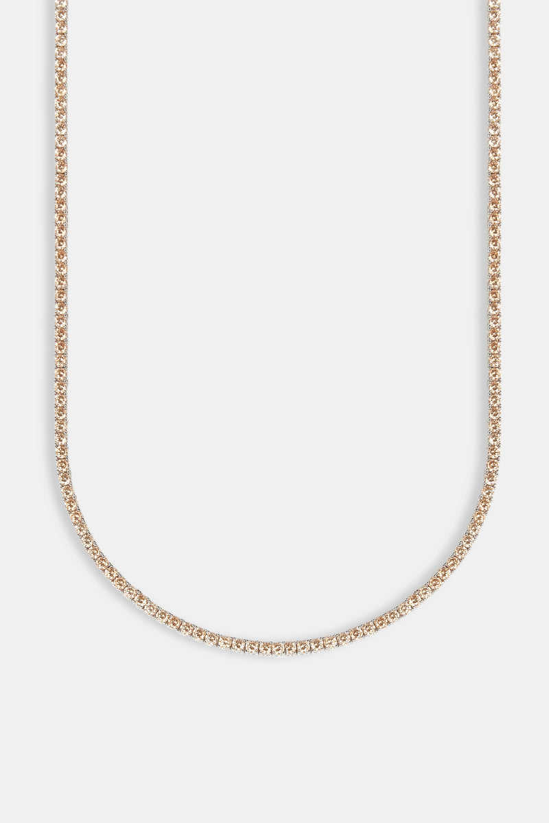 Champagne Tennis Chain - 3mm