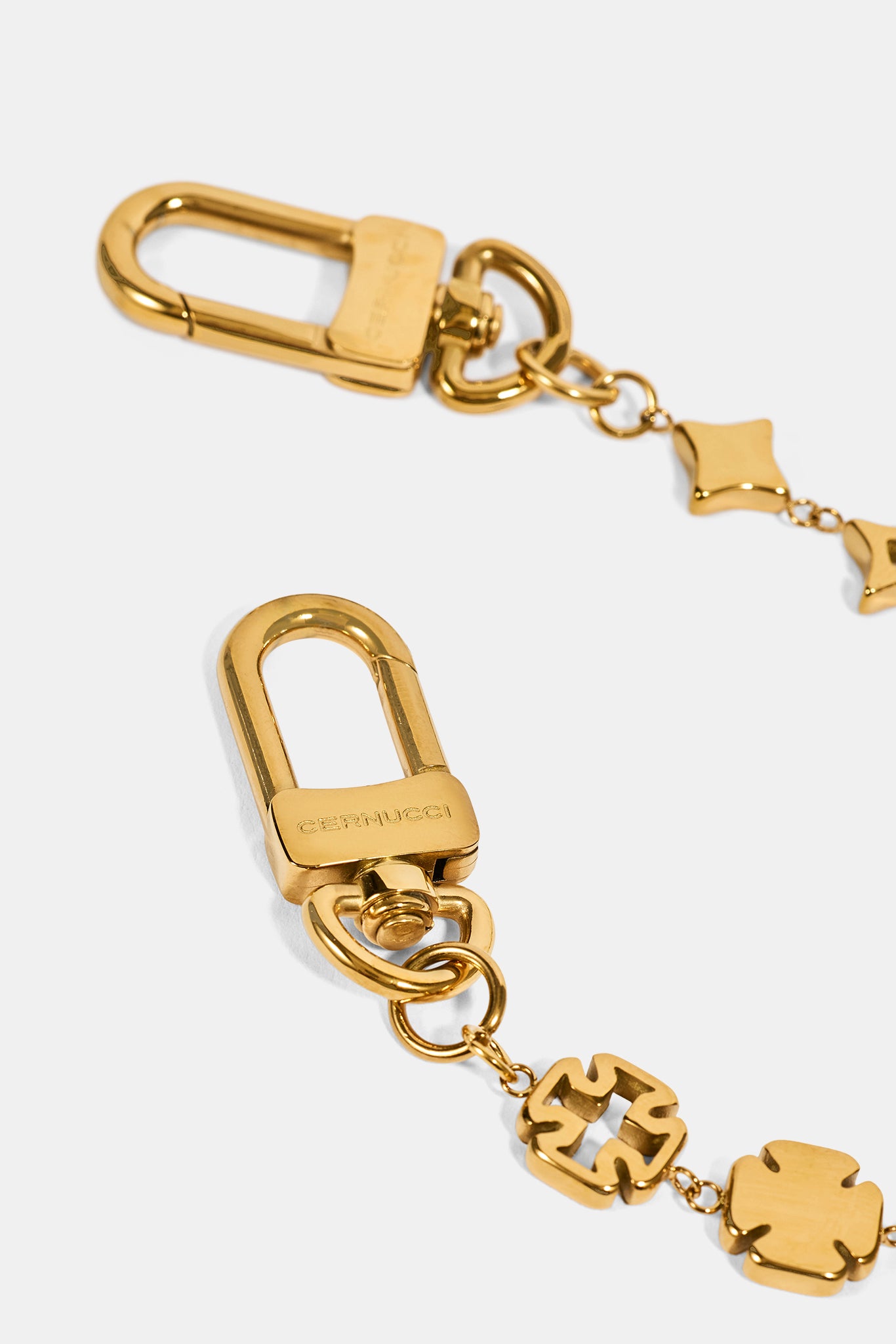 Mens Relaxed Jean & 10mm Cernucci Motif Jean Chain - Washed Black