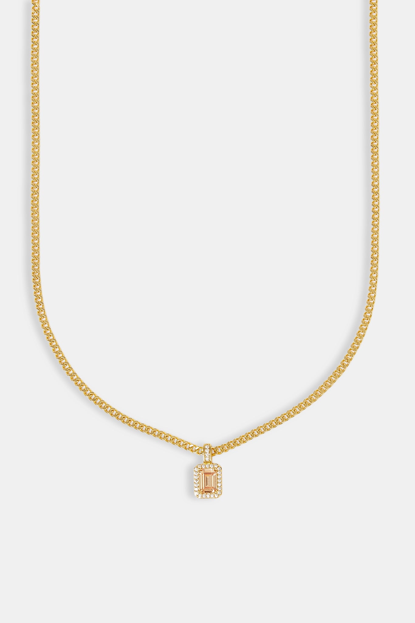 Champagner Edelstein Halskette - 10mm