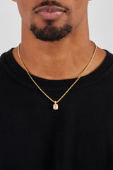 Champagner Edelstein Halskette - 10mm