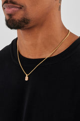 Champagner Edelstein Halskette - 10mm