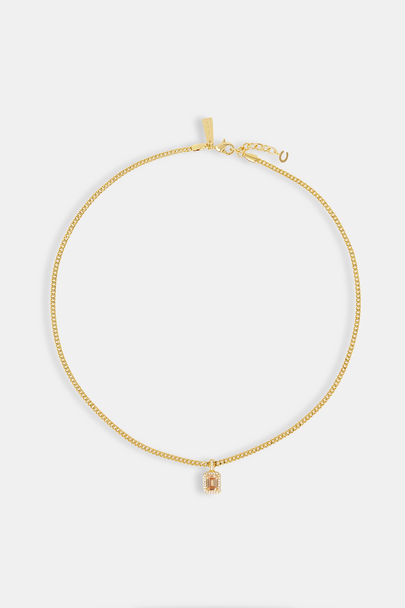 Champagner Edelstein Halskette - 10mm