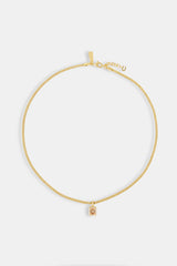 Champagner Edelstein Halskette - 10mm